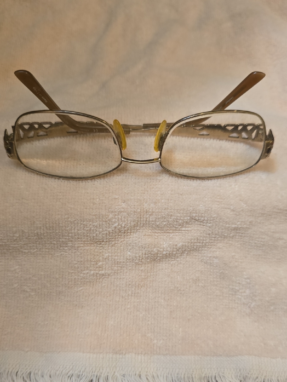Charmant CH12106 WG Titanium Perfection 52-18-135mm Gold Bronze Stone Eyeglasses